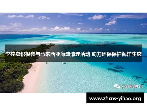 李梓嘉积极参与马来西亚海滩清理活动 助力环保保护海洋生态